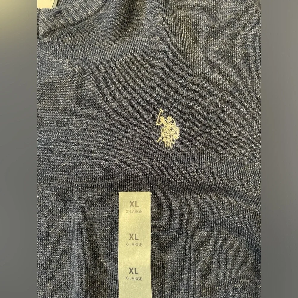 US Polo Assn NWT CLOSET CLEANOUT Long Sleeve Sweater-Size XL-Blue Gray